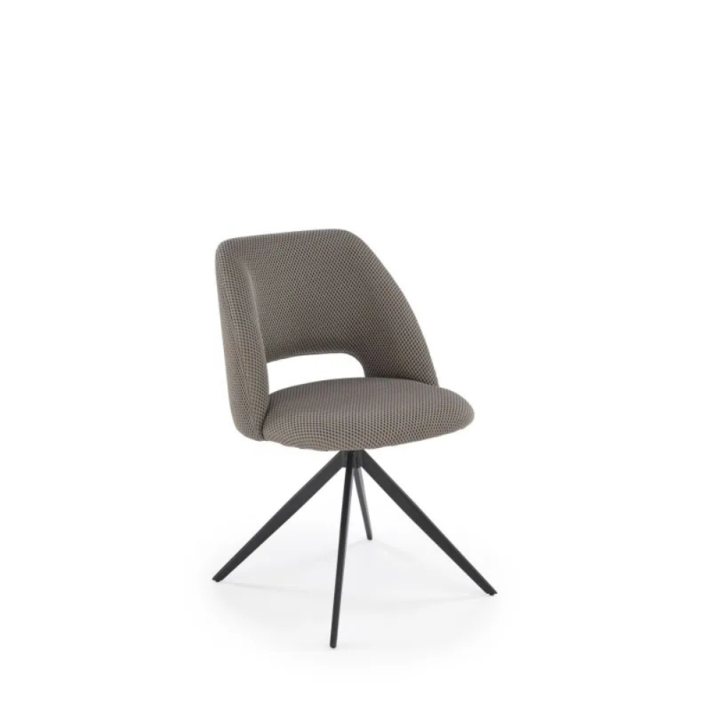 Obrotowe krzesło tapicerowane Logan popielate