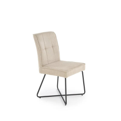 Minimalistyczne krzesło tapicerowane Evan beż