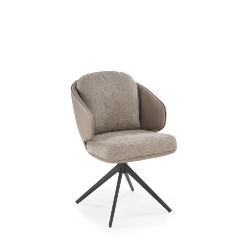 Krzesło tapicerowane obrotowe Mason popielate