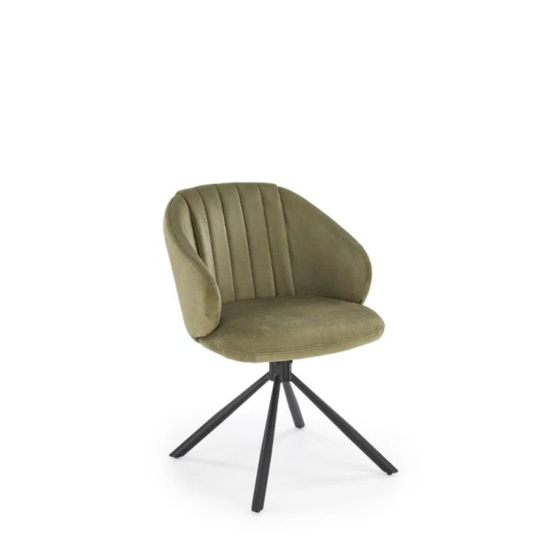 Krzesło obrotowe Evora oliwkowe/czarne nogi