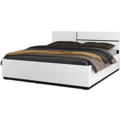 Łóżko 180 z pojemnikiem i podnośnikiem Cross S 52 Biały