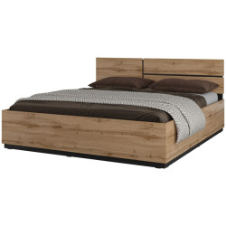 Łóżko 180 z pojemnikiem i podnośnikiem Cross S 52 Dąb wotan