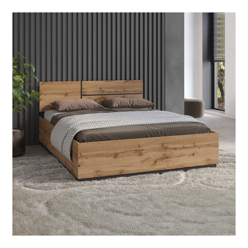 Łóżko 160 Cross S 31 Dąb wotan Helvetia Wieruszów