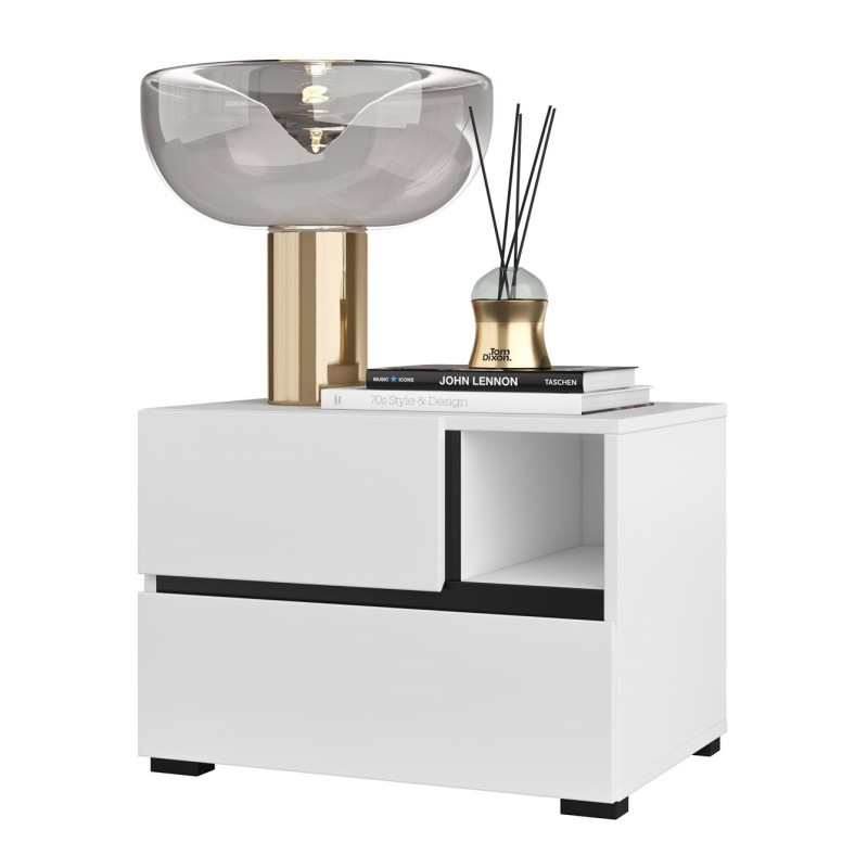 Stolik nocny 2S Cross S 22 Biały Helvetia Wieruszów