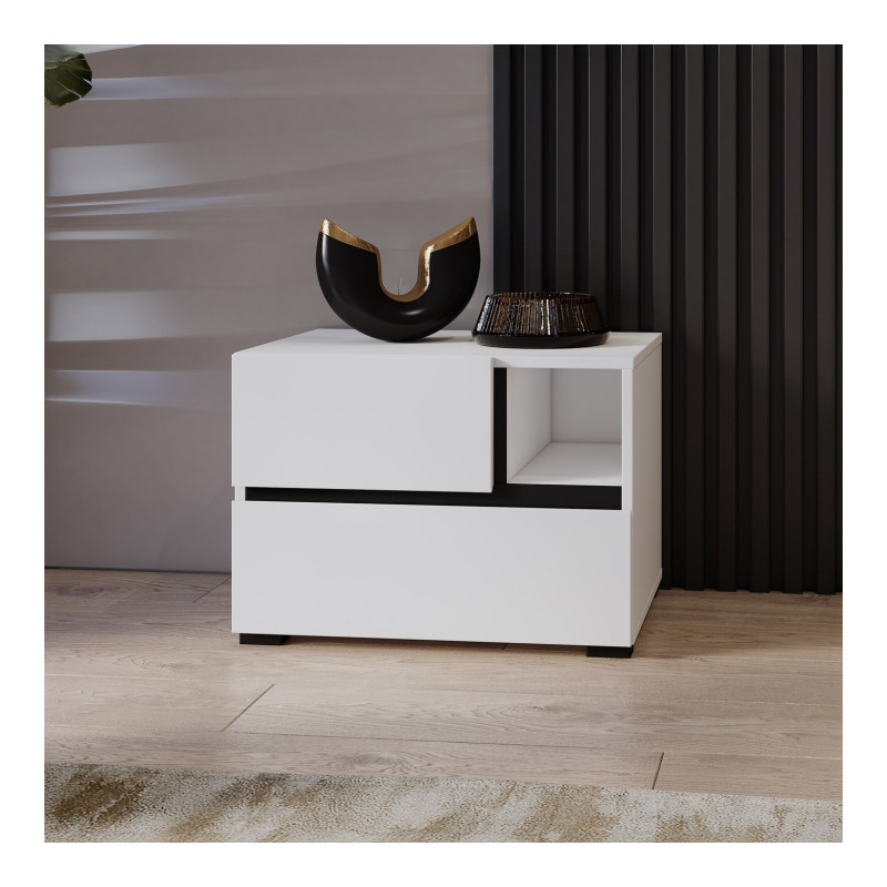 Stolik nocny 2S Cross S 22 Biały Helvetia Wieruszów