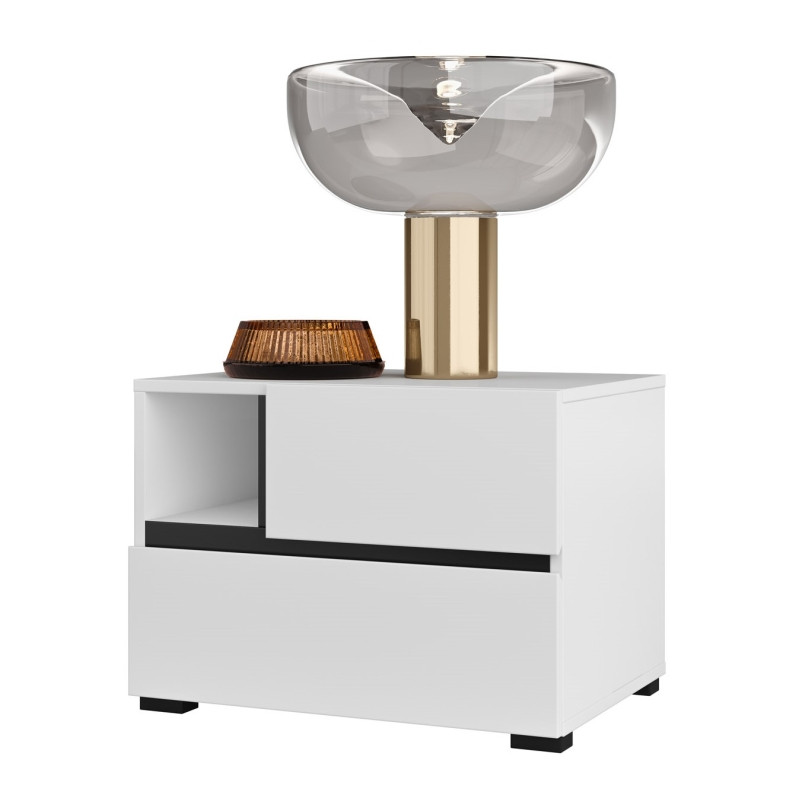 Stolik nocny 2S Cross S 22 Biały Helvetia Wieruszów