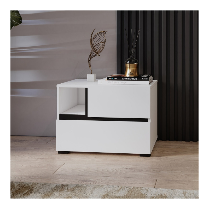 Stolik nocny 2S Cross S 22 Biały Helvetia Wieruszów