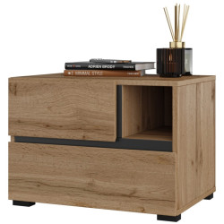 Stolik nocny 2S Cross S 22 Dąb wotan Helvetia Wieruszów