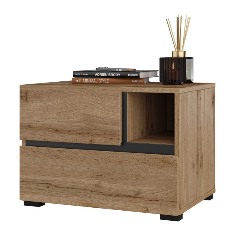 Stolik nocny 2S Cross S 22 Dąb wotan Helvetia Wieruszów