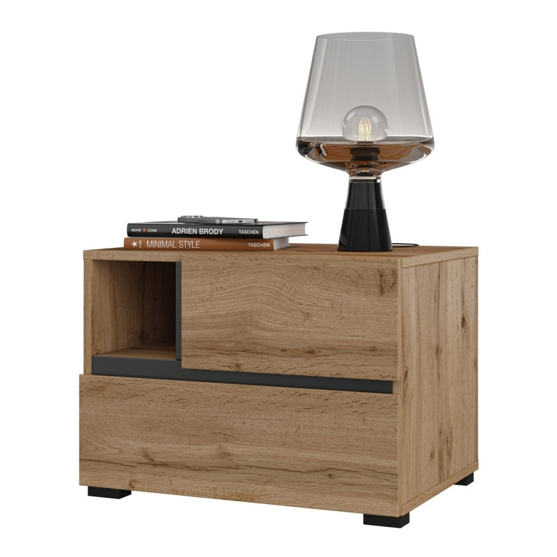 Stolik nocny 2S Cross S 22 Dąb wotan Helvetia Wieruszów