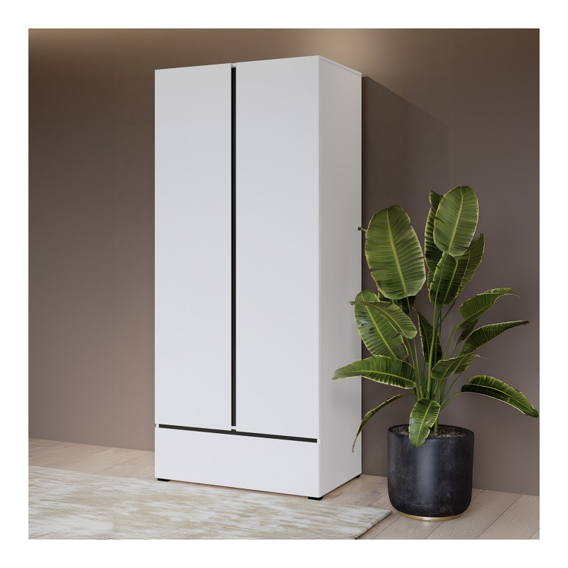 Szafa 2D1S Cross S 18 Biały Helvetia Wieruszów