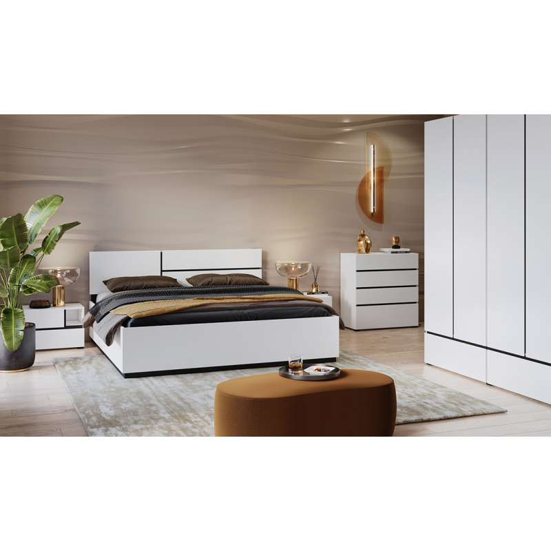 Łóżko Cross S biały 180x200 Helvetia – Kup teraz w Domowanie.pl