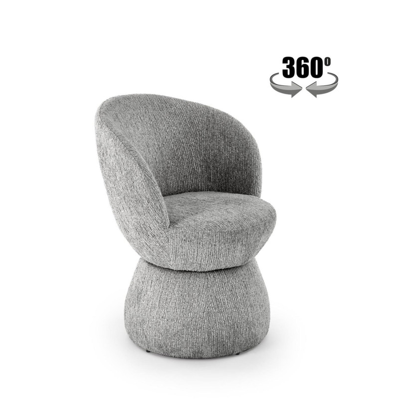 Krzesło obrotowe London popielate