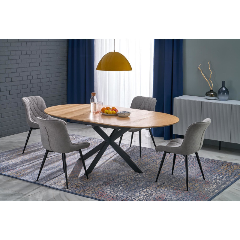 Krzesło tapicerowane Vienna popielate