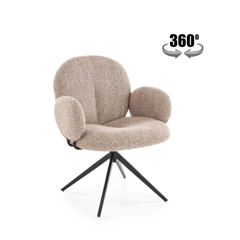 Krzesło obrotowe Bristol ciemny beż Krzesło obrotowe Bristol ciemny beż