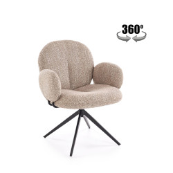 Krzesło obrotowe Bristol ciemny beż