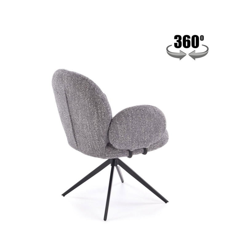 Krzesło obrotowe Bristol popielate