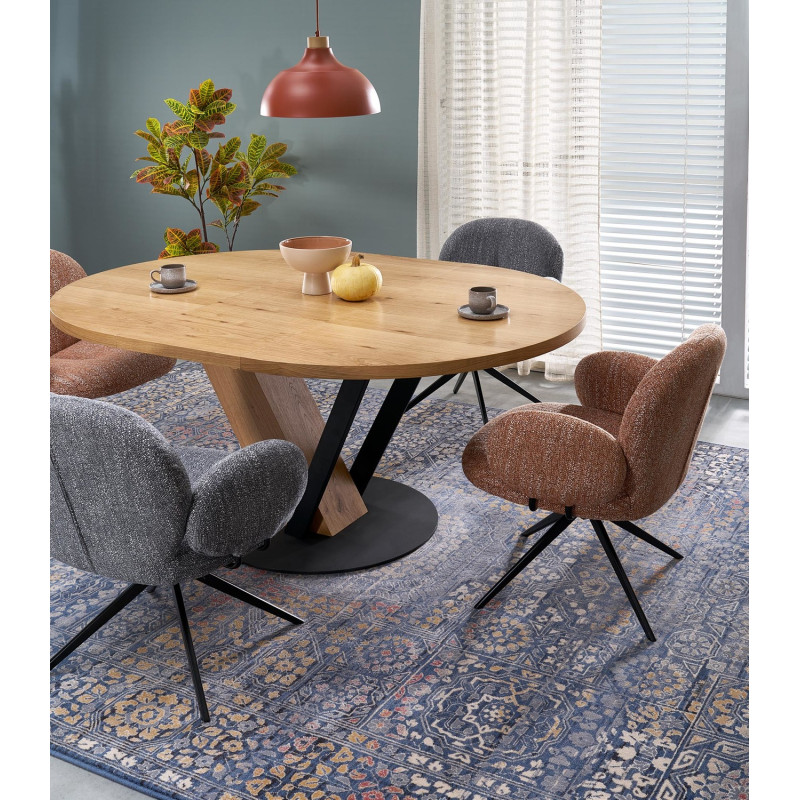 Krzesło obrotowe Bristol popielate