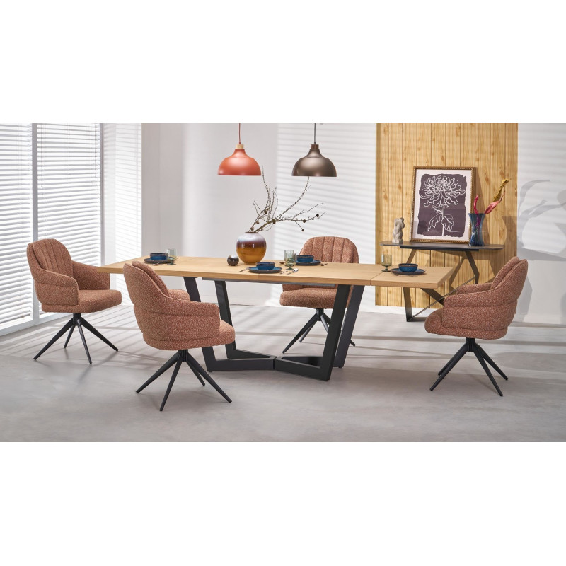 Krzesło obrotowe Cardiff cynamon