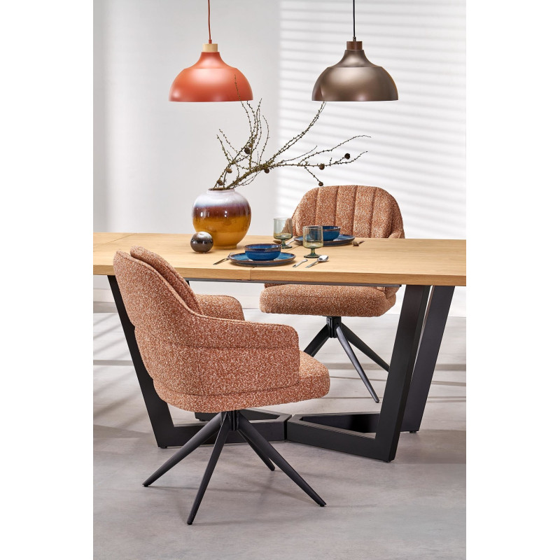 Krzesło obrotowe Cardiff cynamon