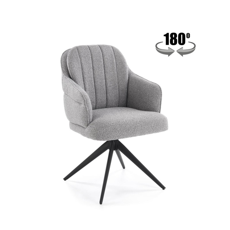 Krzesło obrotowe Cardiff popielate Krzesło obrotowe Cardiff popielate