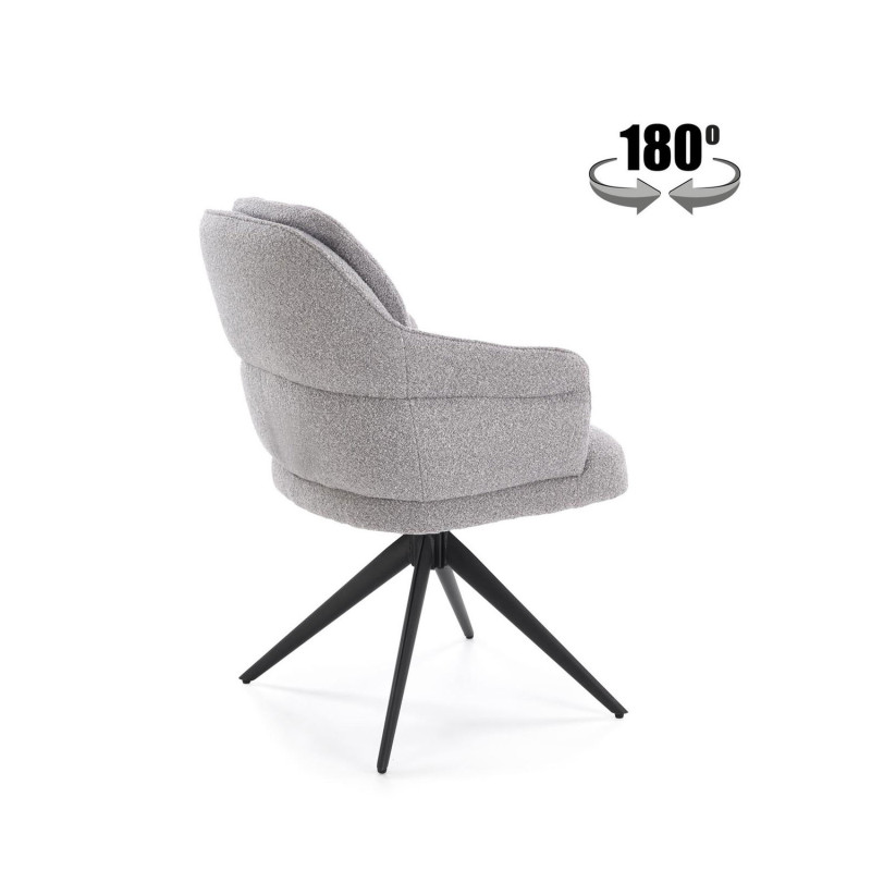 Krzesło obrotowe Cardiff popielate