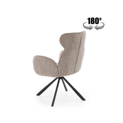 Krzesło obrotowe Chester ciemny beż