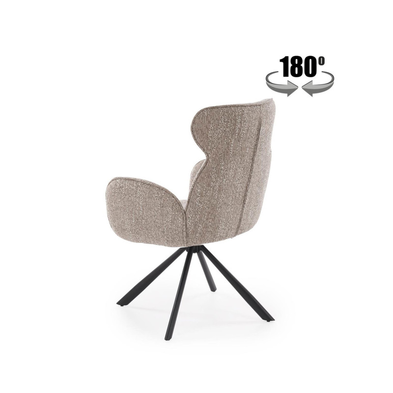 Krzesło obrotowe Chester ciemny beż