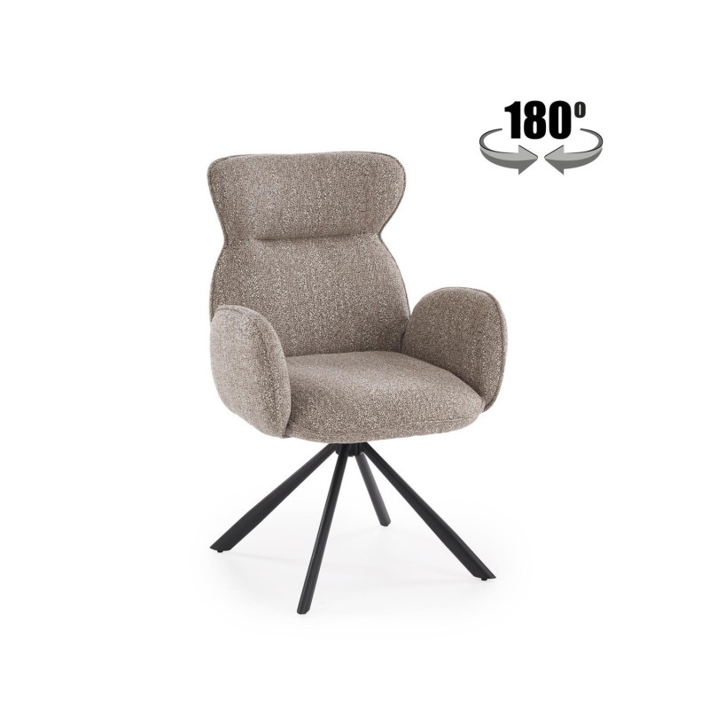 Krzesło obrotowe Chester ciemny beż