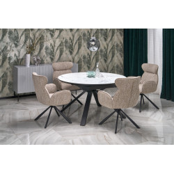 Krzesło obrotowe Chester ciemny beż