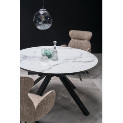 Krzesło obrotowe Chester ciemny beż