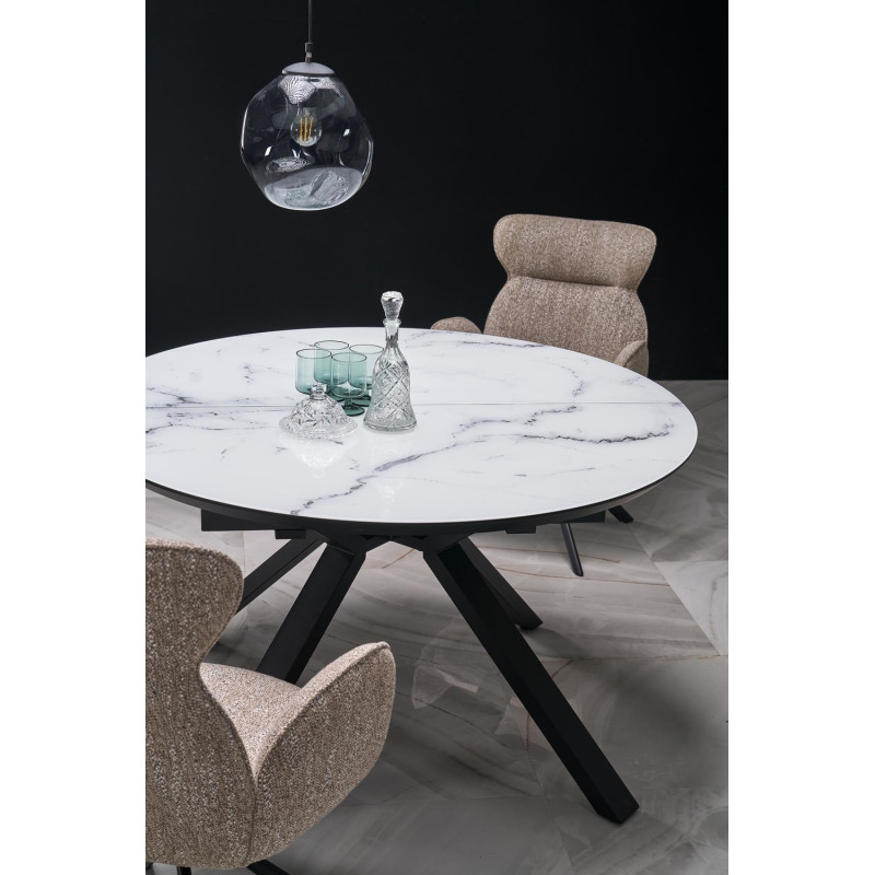 Krzesło obrotowe Chester ciemny beż