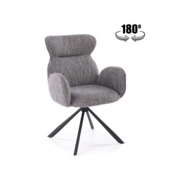 Krzesło obrotowe Chester popielate