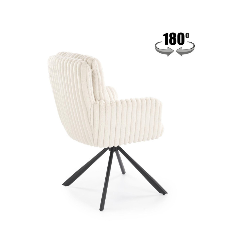 Krzesło obrotowe Denver kremowy