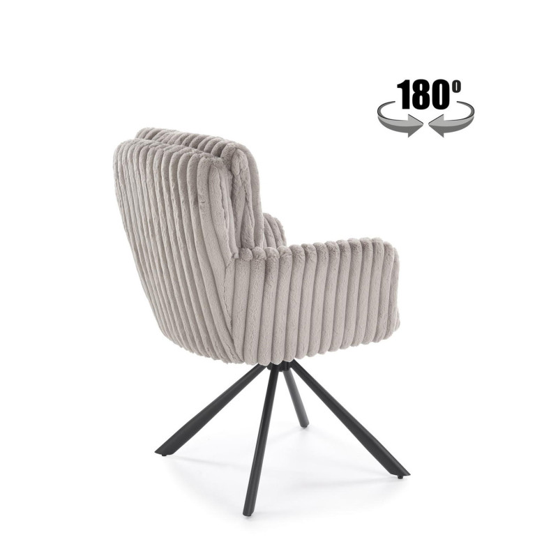 Krzesło obrotowe Denver popielate