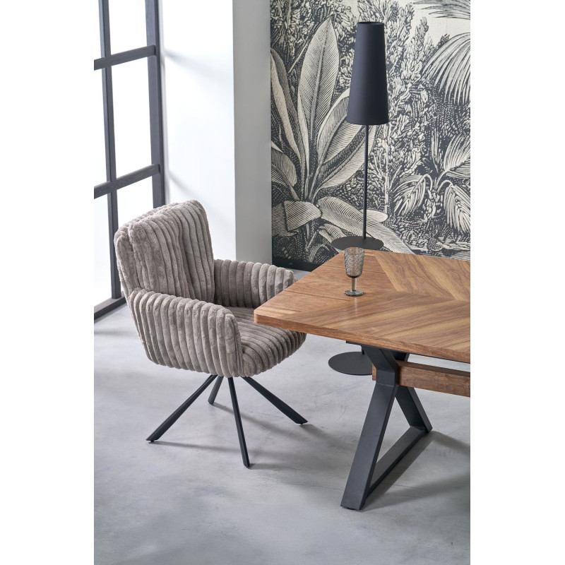 Krzesło obrotowe Denver popielate