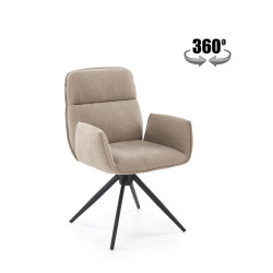 Krzesło obrotowe York ciemny beż