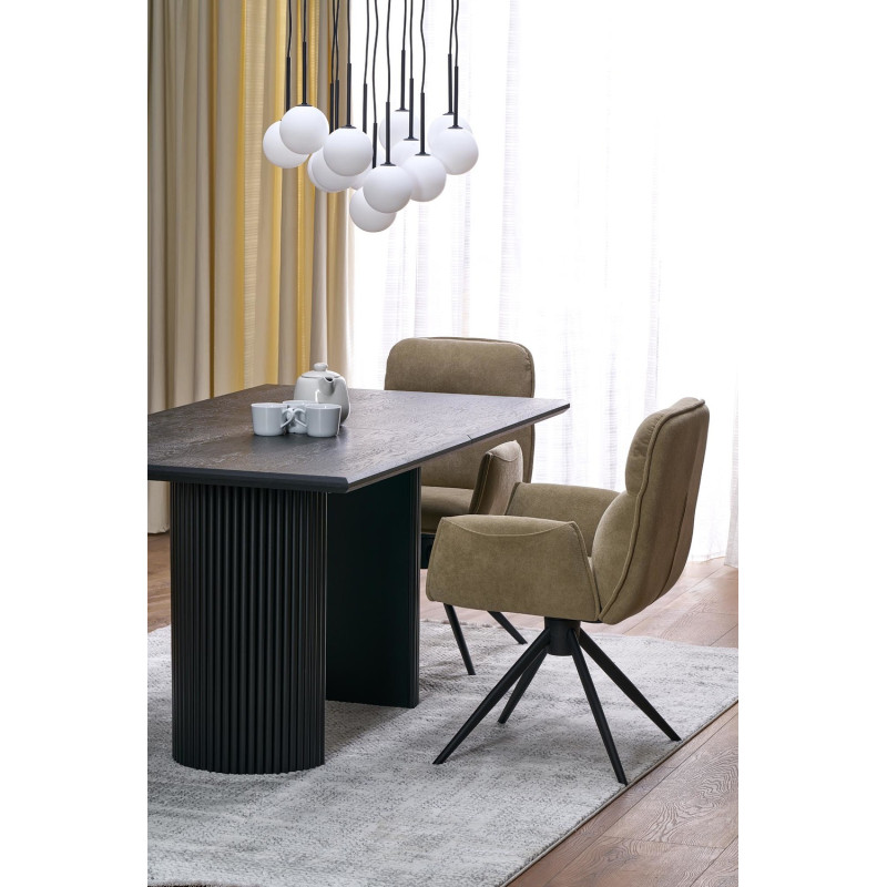 Krzesło obrotowe York ciemny beż