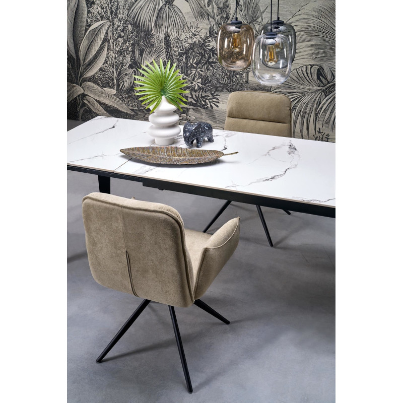 Krzesło obrotowe York ciemny beż