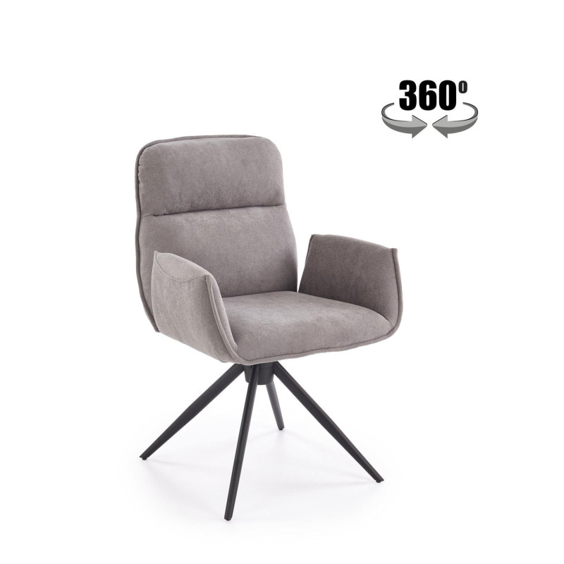 Krzesło obrotowe York popielate Krzesło obrotowe York popielate