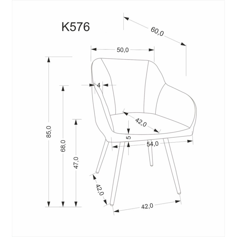 Krzesło obrotowe Oxford Mini beż