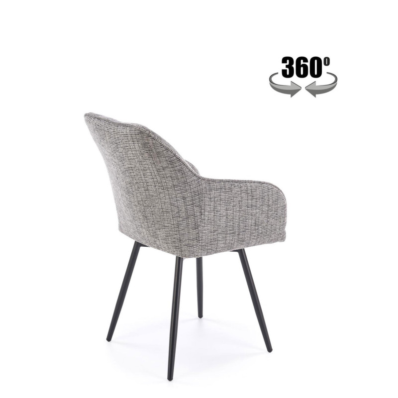 Krzesło obrotowe Oxford Mini popielate