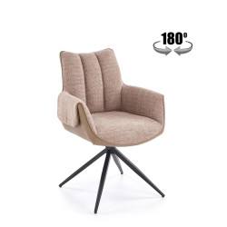 Krzesło obrotowe Houston brązowe