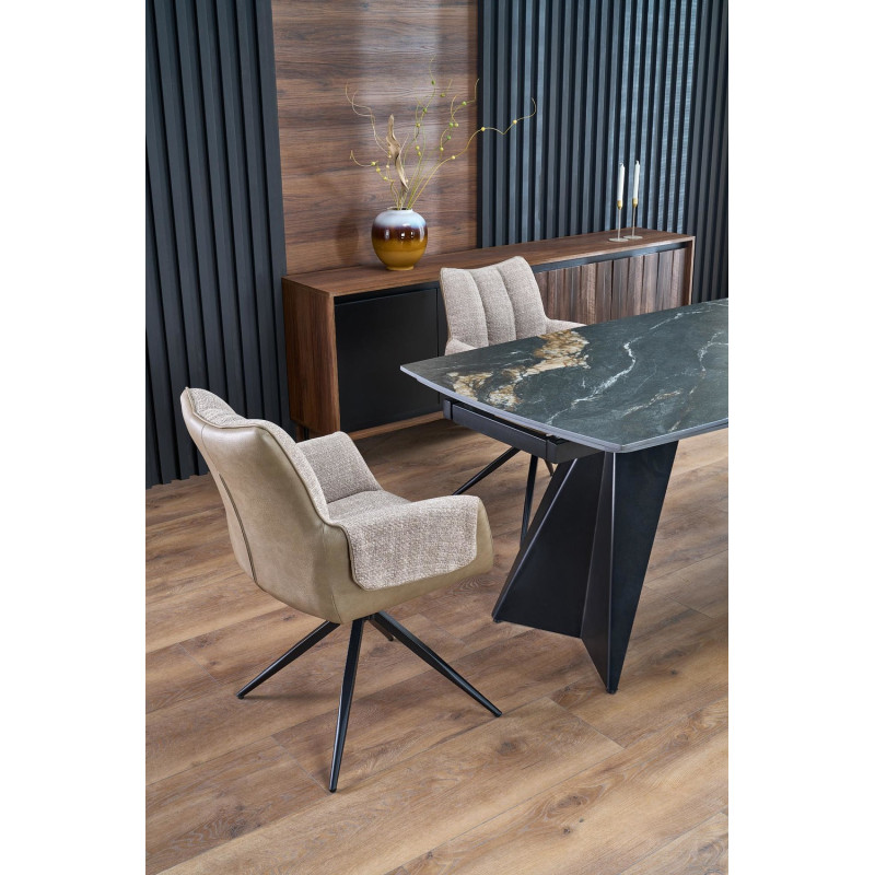 Krzesło obrotowe Houston brązowe