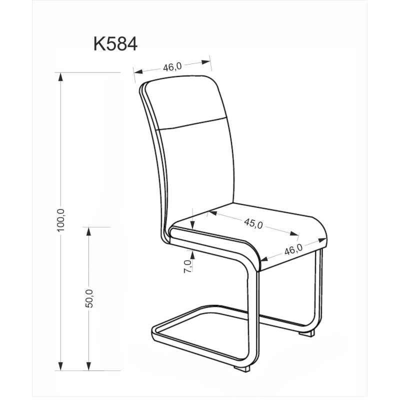 Krzesło tapicerowane Oslo beż