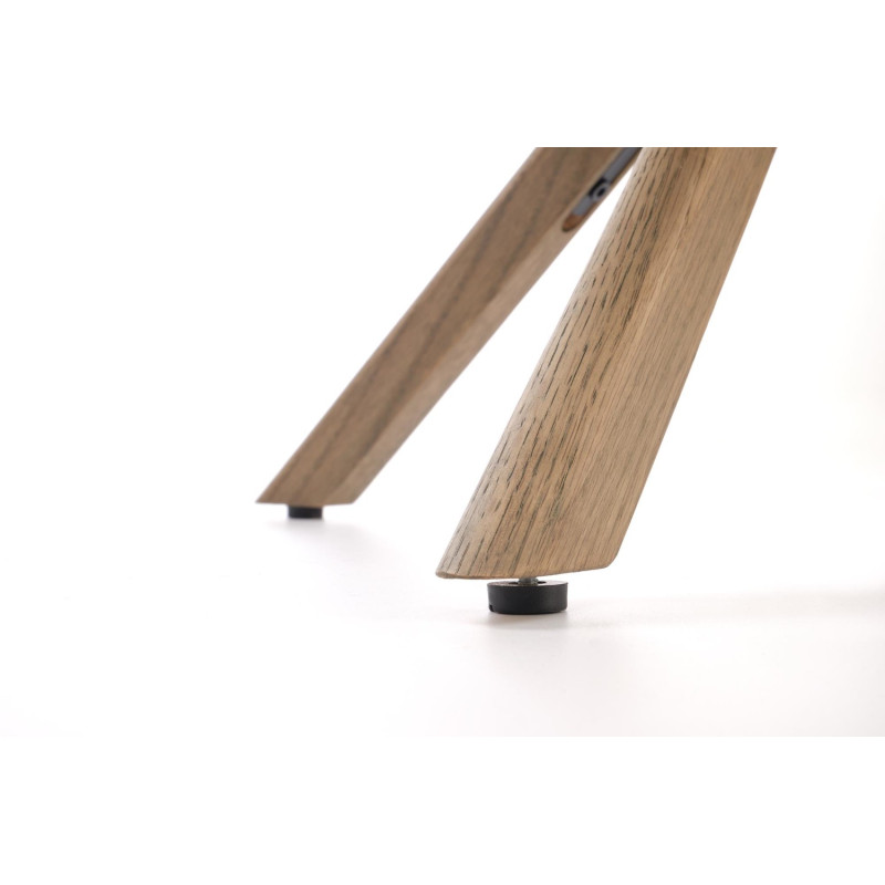 Krzesło obrotowe Cambridge ciemny beż - jasny orzech