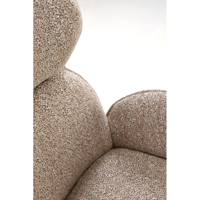 Krzesło obrotowe Cambridge ciemny beż - jasny orzech