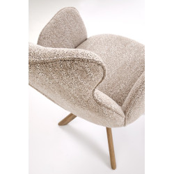 Krzesło obrotowe Cambridge ciemny beż - jasny orzech Krzesło obrotowe Cambridge ciemny beż - jasny orzech