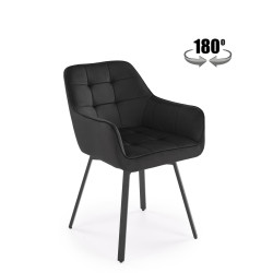 Krzesło obrotowe Dublin czarne