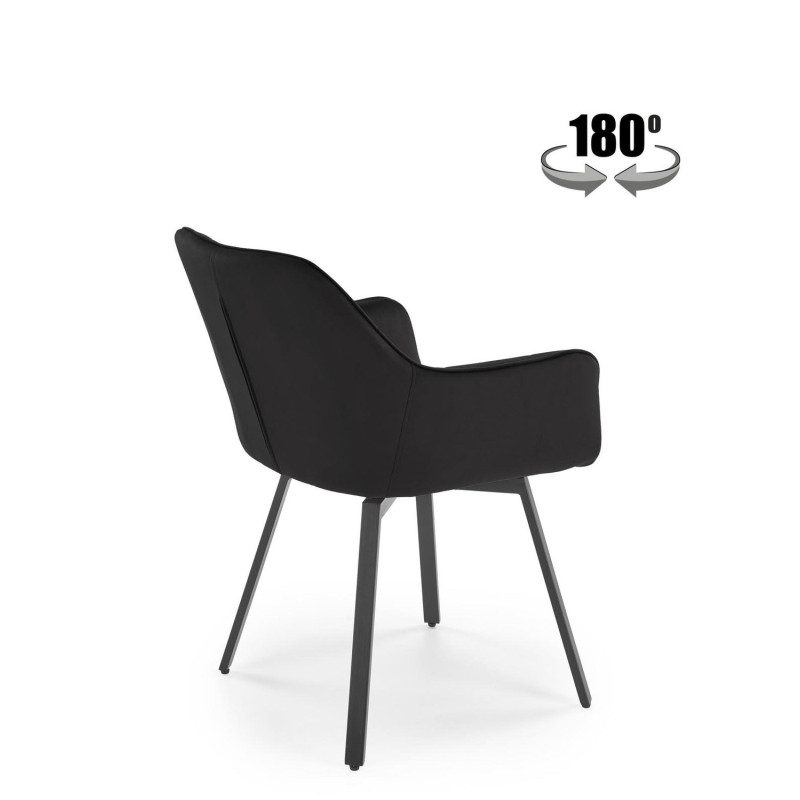 Krzesło obrotowe Dublin czarne